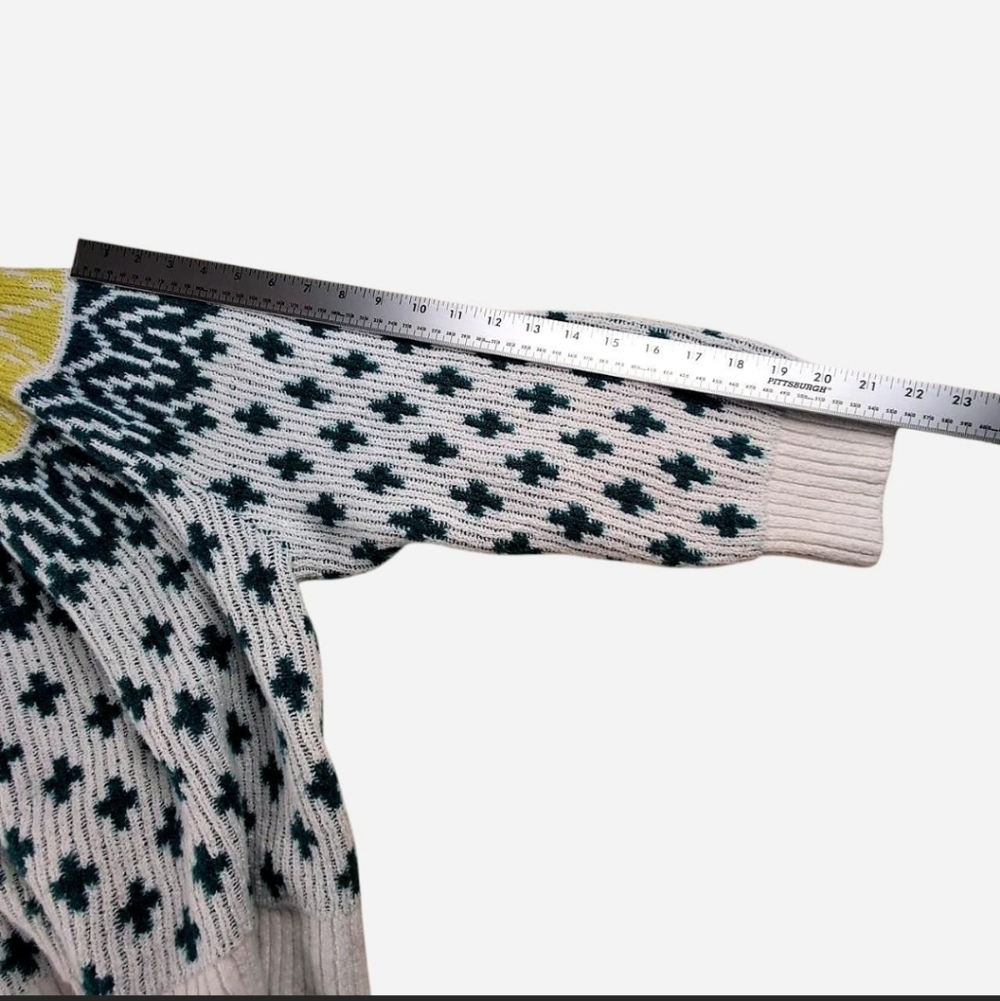Old Navy Go-Cycled Women's Nordic Scandi Inspired White, Pink, Yellow, Green XXL - Picture 6 of 6
